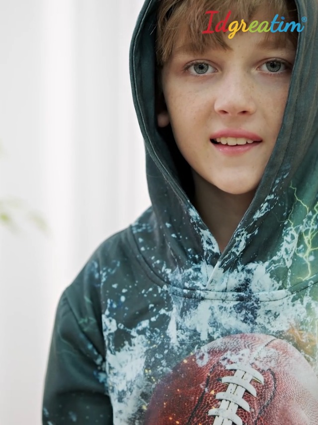 Amazon.com: Idgreatim Kids 3D Graphic Hoodie for Boys Girls